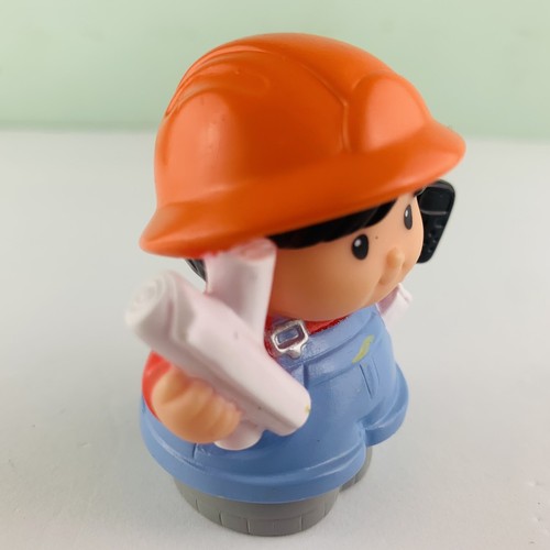 Fisher-Price Little People Trabajador de la Construcción Arquitecto con Teléfono Mattel 2002 - Imagen 6 de 10
