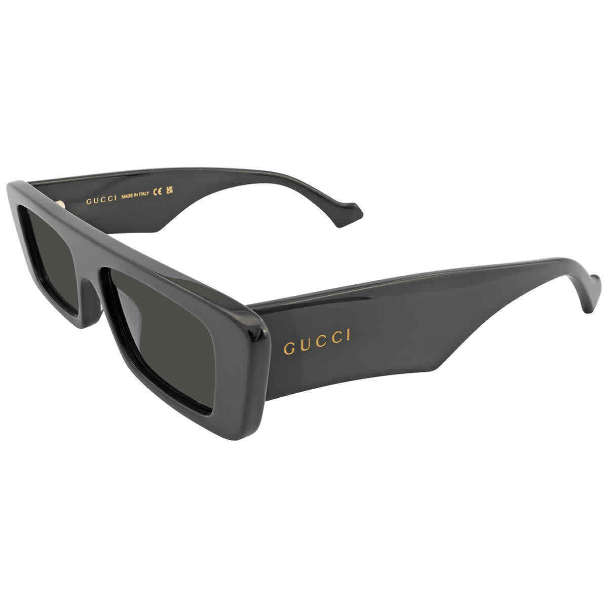 Gucci GG1331S-001 Men's Rectangle Sunglasses - Black/Gray
