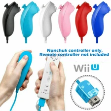 Wired Wii Nunchuk Controllers Replacement Joystick Gamepad  For Wii Remote Wii U