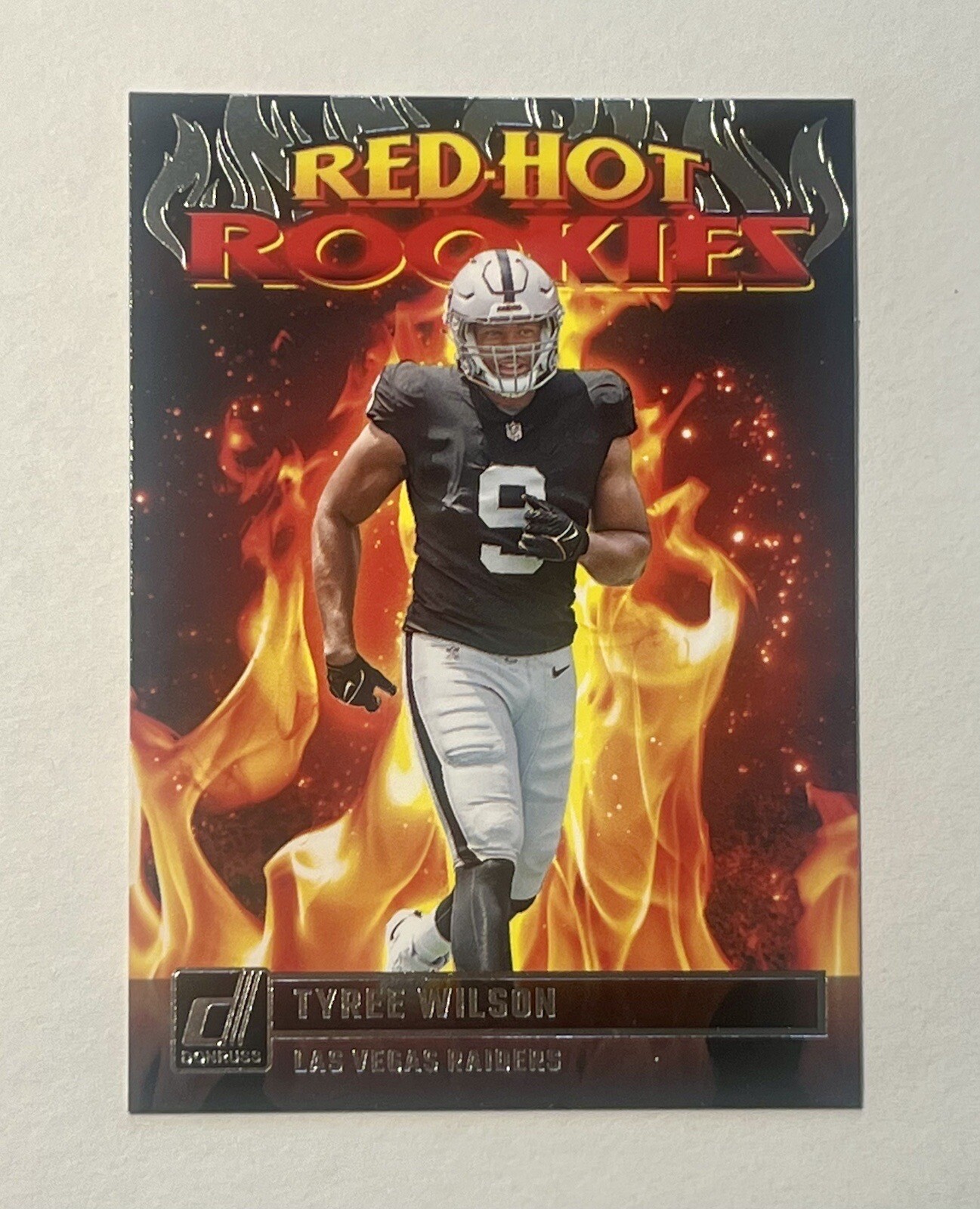 2023 Panini Donruss Tyree Wilson Red Hot Rookies #RHR-2 Las Vegas Raiders