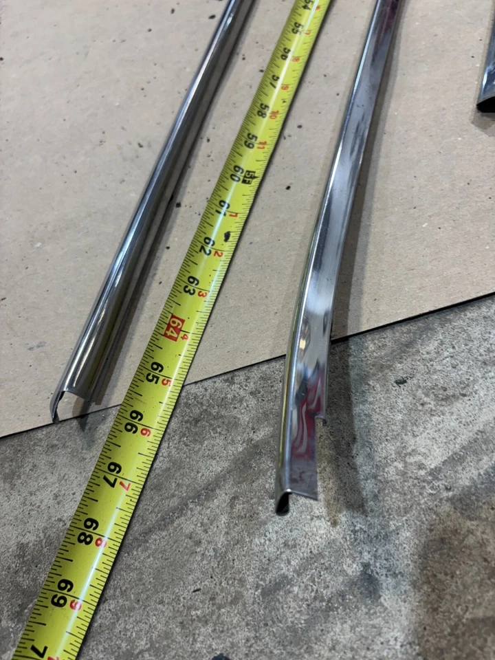 Ford Galaxy Ltd 1968 ¿Country Squire? JUEGO DE 4 PUERTAS RIEL DE GOTEO TECHO CROMADO Foto 2 de 4