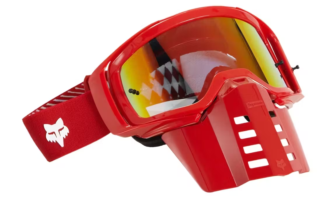 Supreme/Fox Racing Goggles in Red w/Face Shield (FW23 Supreme/Fox Racing Goggles in Red w/Face Shield (FW23
