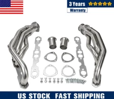 For CHEVY GMC 5.0/5.7 V8 C/K 1988-1997 STAINLESS STEEL HEADER MANIFOLD