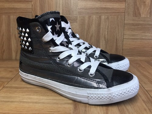 Raro 🔥 Converse Chuck Taylor All Star Americano EE. UU. Flag tachuelas en  escala de grises Talla 5.5 | eBay