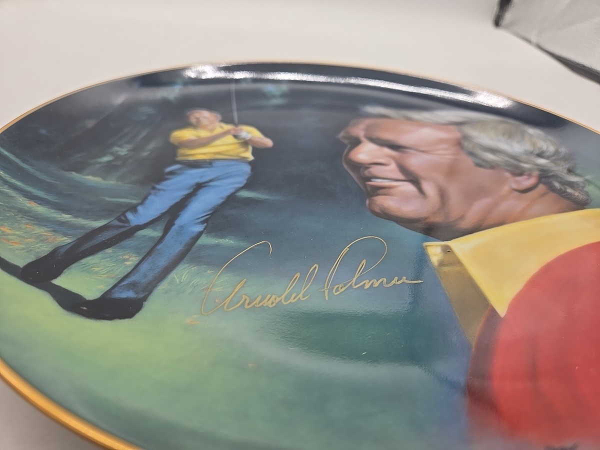 1983 Arnold Palmer “athlete of the decade” Signed Plate Pro