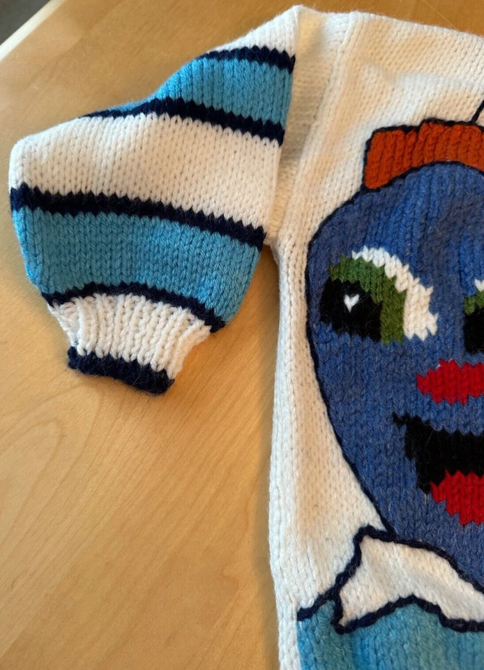 SUÉTER REMOLCADOR TEJIDO A MANO PARA NIÑOS TALLA 6 Foto 4 de 4