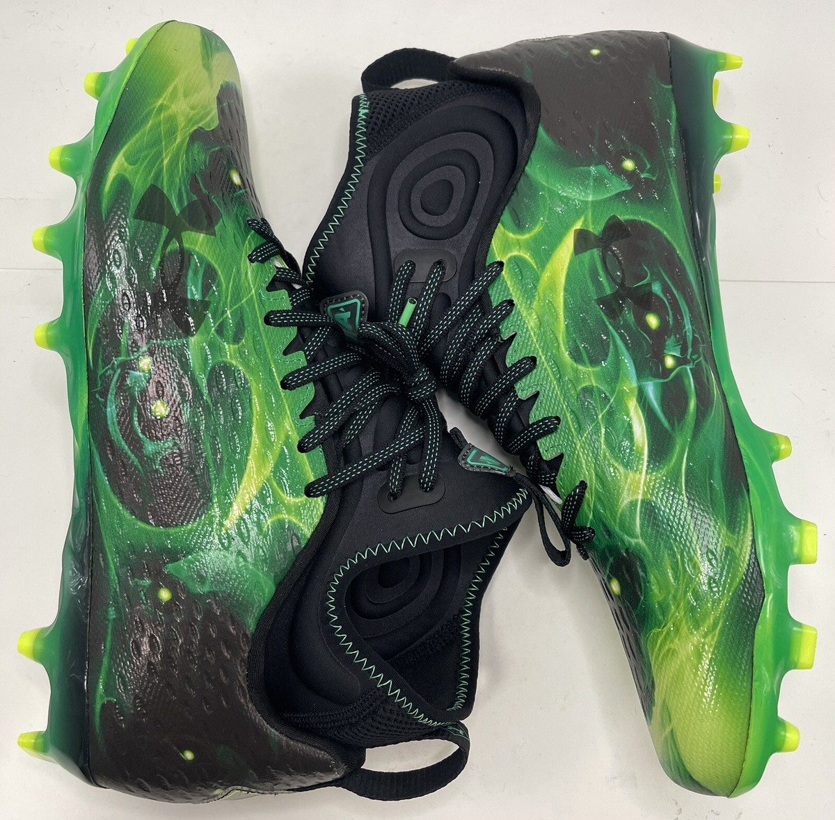 Under Armour Spotlight Lux MC LE Green Slime Football Cleats Spotlight Lux MC LE  main image 3