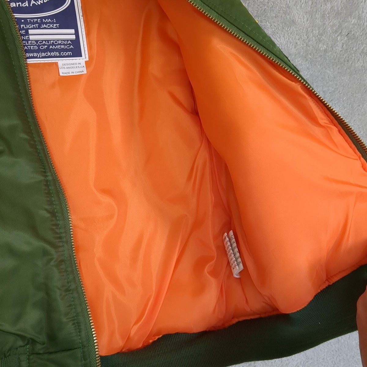Alpha Industries Boys Sz M 8-MA-1 Bomber Jacket Patches Top
