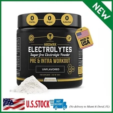 HRDWRK - 100 Servings Keto Electrolytes Powder Hydration Sugar Free - Electro...