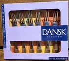 Set of 6 Cocktail Forks Dansk Kitchen Silhouette 18/10 Stainless Steel
