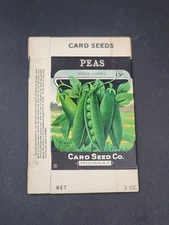 CARD SEED COMPANY EARLY ALASKA PEAS FREDONIA NY EMPTY BOX