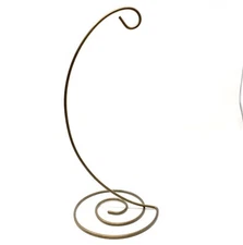 Ornament Hanger Stand Metal Classic Antique Brass Tabletop Display Holder 10"