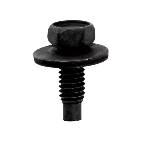 FIT- Torino Cougar Mustang Fender Bolts and Clip Nuts Set of 24 Black w/ Washers - Picture 3 of 4