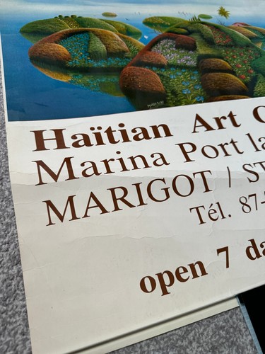 Gingerbread Gallery Haitian Art 1980s exhibition poster Marigot/Saint Martin - 第 2/5 張圖片