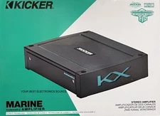 NEW Kicker 44KXMA4002 2-Ch Marine Grade Car Audio Amplifier KXMA400.2