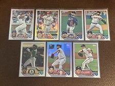 2023 Topps Rainbow Foil Lot (7) - Bryson Stott Future Stars, Kodai Senga RC +