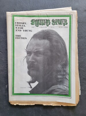 Rolling Stone Magazine Issue 44 October 18,1969 David Crosby | eBay