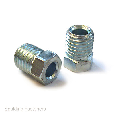 Fein M10 x1,25 mm lang & kurz Außen Bremsmuttern Voll- oder Teilgewinde für 3/16'' Rohr