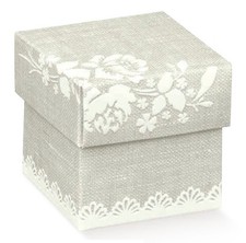 10 Scatole Bomboniera Confezione Porta Matrimonio Confetti Compleanno Nascita 