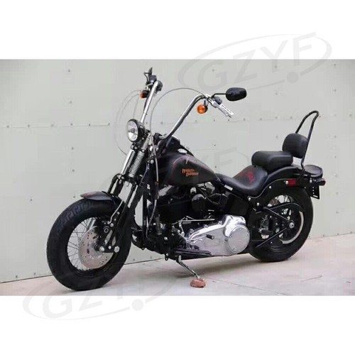 Black Detachable Passenger Backrest Sissy Bar Fit for Sofitail Fatboy EFI FLSTFI - Picture 10 of 14
