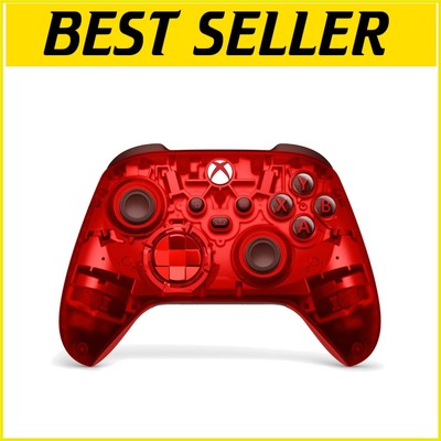 Limited Edition Transparent Red Wireless Controller - Xbox Series X|S & One