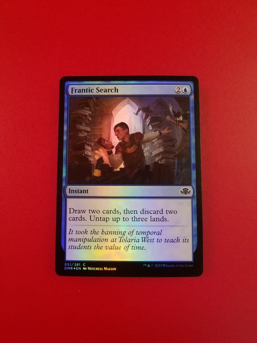 マジック：ザ・ギャザリング Frantic Search  foil Frantic Search Commander Masters Foil for sale online | eBay