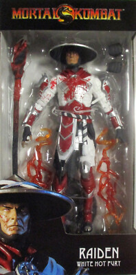 MORTAL KOMBAT Raiden (Bloody) White Hot Fury - McFarlane Toys - 7'' / 18 cm