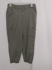 Arizona Jeans Co Youth Boys Gray Elastic Waist Cargo Jogger Pants Size 15 16636