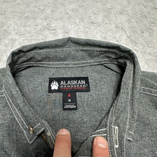 Camisa Duluth Alaskan Hardgear Bush Piloto Manga Larga Gris Para Hombre Talla Pequeña S - Imagen 6 de 14