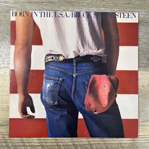 1984 VINYL Bruce Springsteen Born in the USA VTG Columbia Records FAIR/ODOR