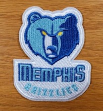 MEMPHIS GRIZZLIES Basketball Official Team Logo Embroidered Iron On Patch - NEW