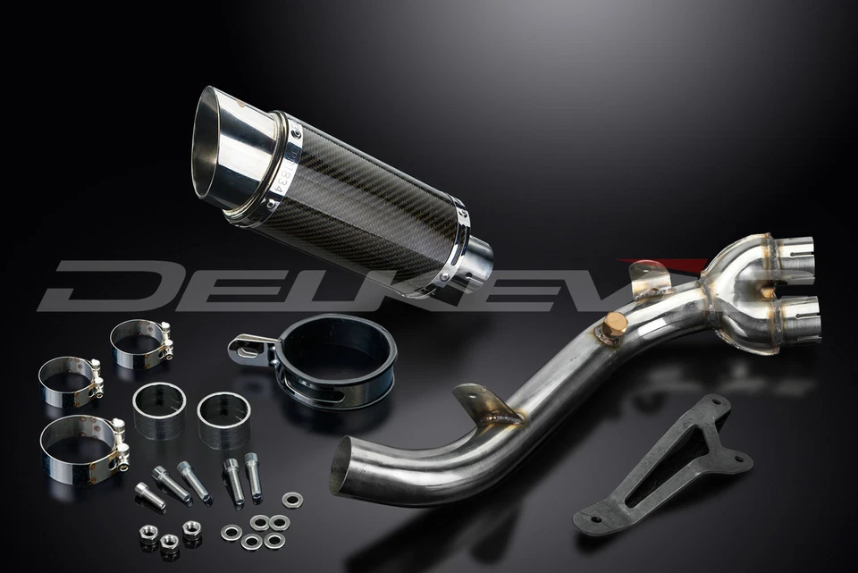 Kit silenciador escape carbono redondo 8" Honda CB1000R CB1000RA 2008-2016 Foto 4 de 4