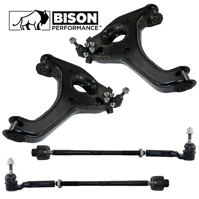 Bison Performance 6pc Front Lower Control Arms TieRod Kit For Silverado 1500 RWD