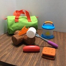 11-Pc Kids Pretend Play Camping Out Survival Toy Play Set Learning Resources