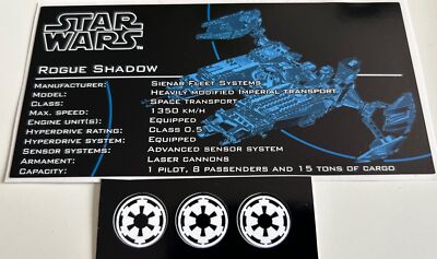 Lego Star Wars Custom UCS Style Sticker for 7672 Rogue Shadow