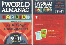 Chronicle Books The World Almanac for Kids Puzzler Deck: US History  Geography