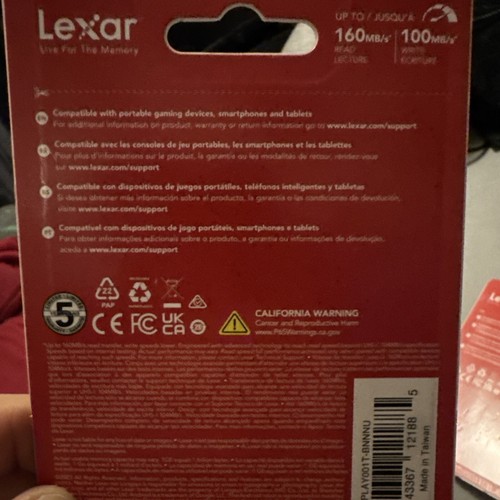 Lot de 2 cartes micro sd lexar 1to - Photo 2 sur 2