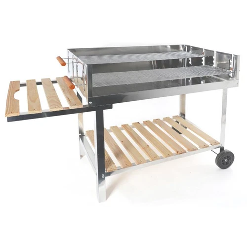 XXL Barbecue-Grillwagen 125 x H 94 x T 56cm Holzkohlegrill Gartengrill