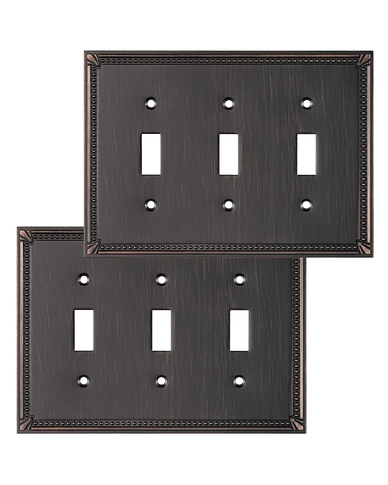 Switch Plate Outlet Cover, Aged Bronze 2 Pack