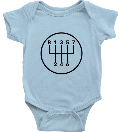 7 Speed Manual Transmission Gears Toddler Kids Tee Youth T-Shirt Baby Bodysuit - Picture 12 of 32