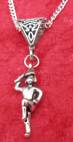 Majorette Pendant Necklace 18" or 24 Inch Marching or Twirling Baton Charm - Picture 17 of 20