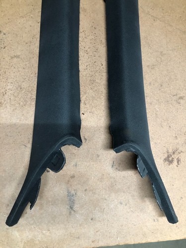 2013-2016 Hyundai Genesis Coupe Pair LH & RH Interior A Pillar Trim Panels Black - Picture 3 of 8