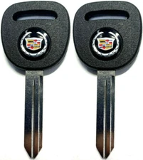 2 Pack Replacement Key Blanks W/Cadillac Logo B102 Ignition Key 15033286