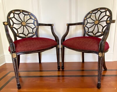 椅子 spider back arm chair Vintage Spider-Back Arm Chairs—A Pair | eBay