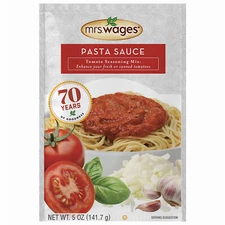Mrs. Wages W538-J4425 Tomato Sauce & Canning Mix, Pasta/ Spaghetti Sauce, 5-oz.