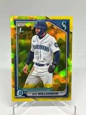 Ben Williamson 2024 1st Bowman Chrome Yellow Sapphire 19/75 Mariners #BCP-67