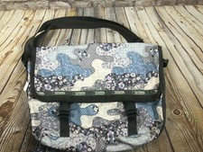 LeSportsac large baby diaper travel shopping shoulder bag quilt patch print
