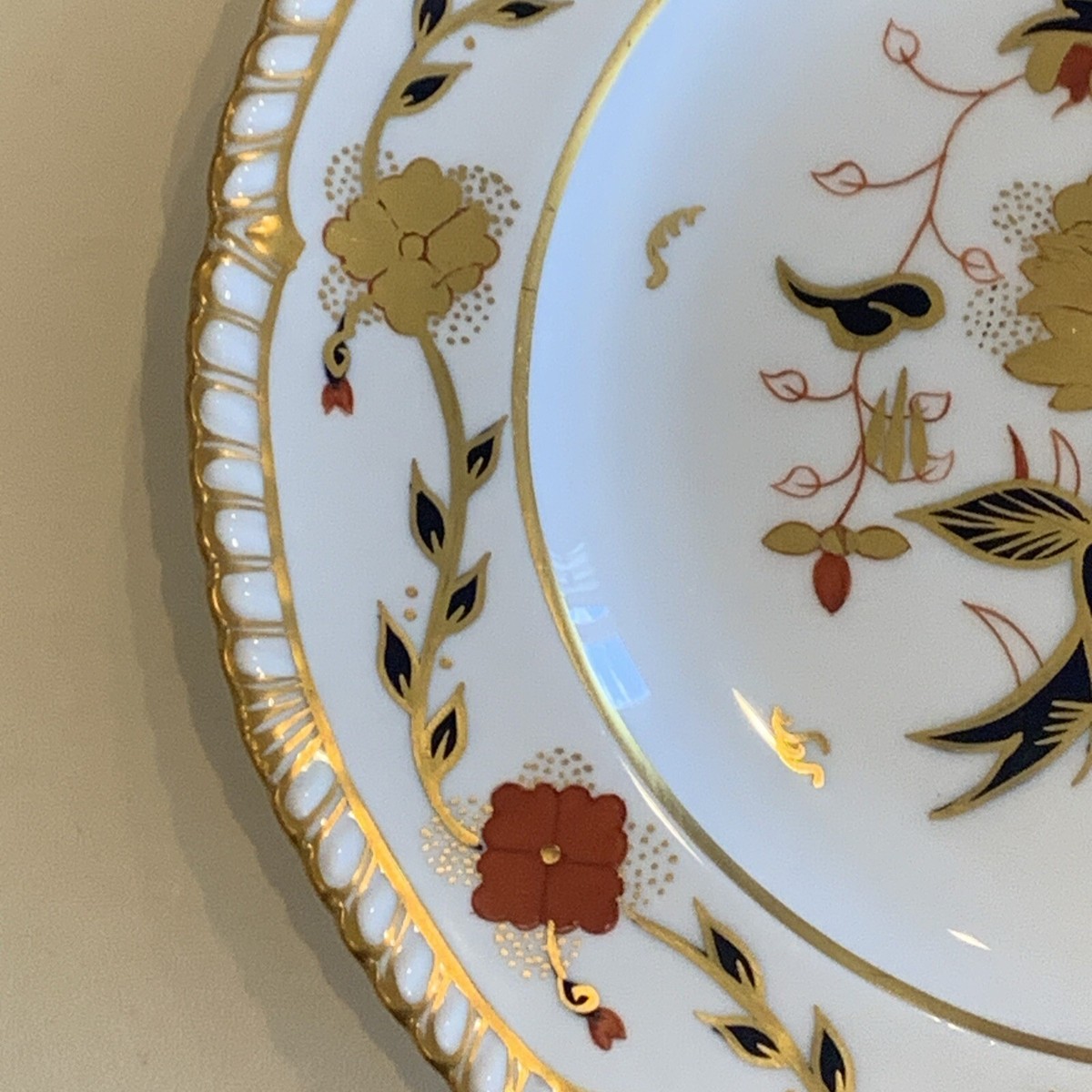 1968 Royal Crown Derby Asian Rose Salad Plate Vintage 8687