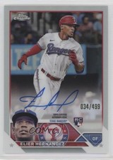 2023 Topps Chrome Rookie Auto Refractor /499 Elier Hernandez #RA-HER Auto 2a9