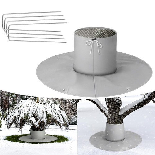 Garden Frost Cover for Winter Trees Protect Roots Insulate with Stakes - Picture 6 of 7